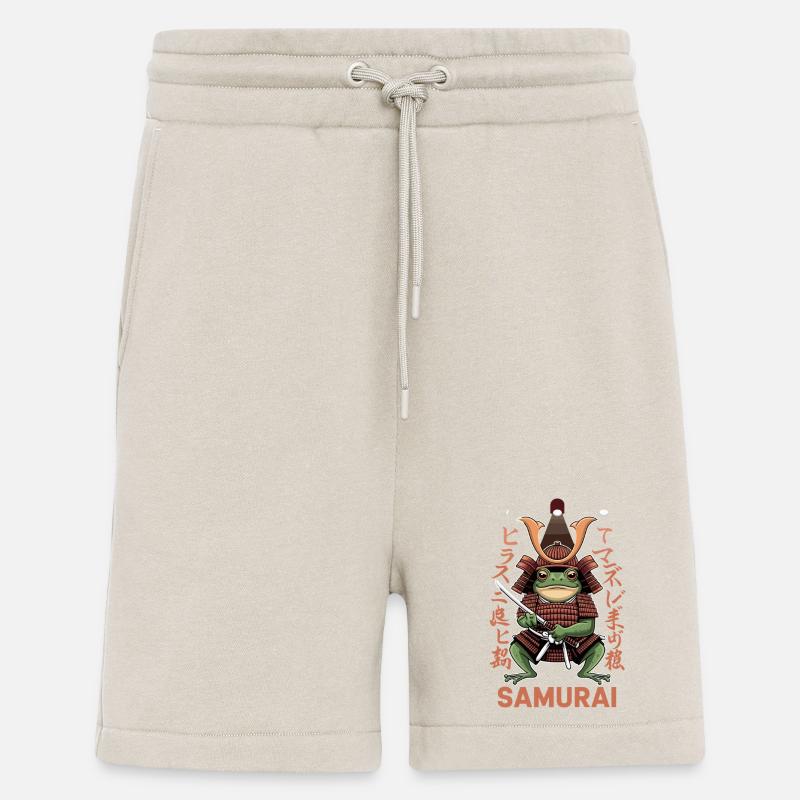 Samurai Frog Warrior Illustration with - Shorts - made by SPREAD - WARM CLAY