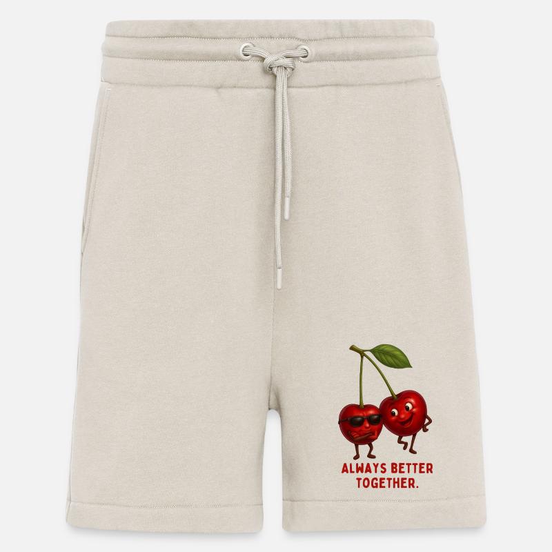 Couple Cherry – Fort Ensemble - Short bio décontracté fabriqué en UE - WARM CLAY