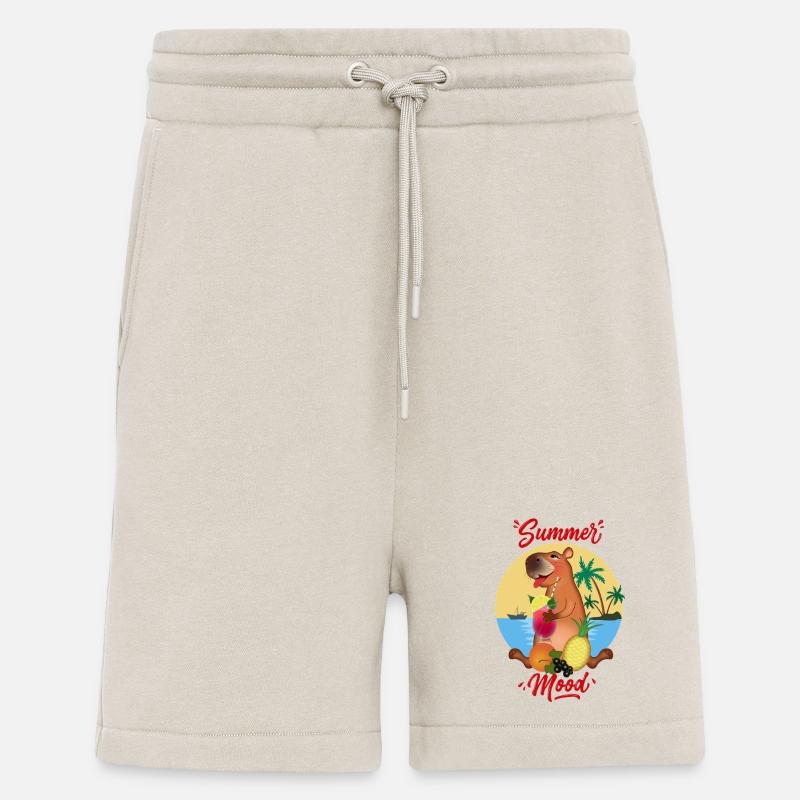 Capybara im Urlaub - Shorts - made by SPREAD - WARM CLAY