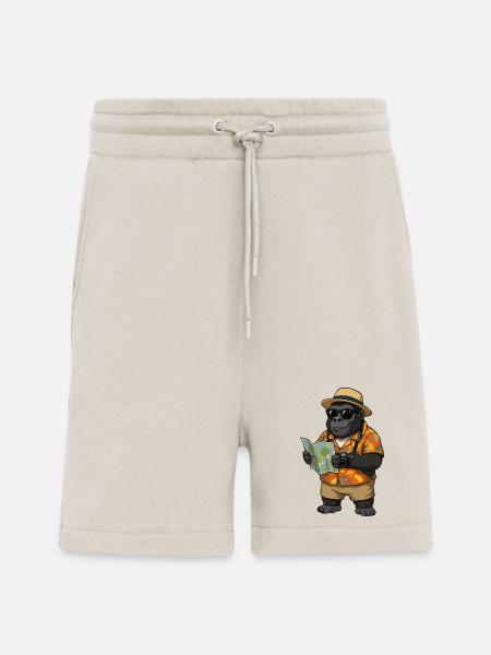 Gorilla Reisender im Hawaii Hemd - Shorts - made by SPREAD - WARM CLAY
