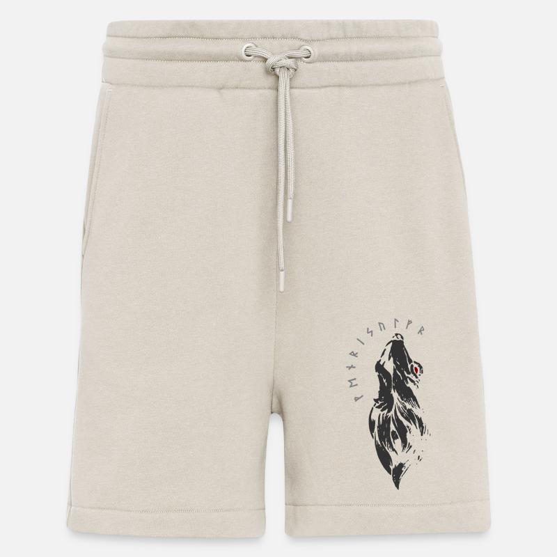 Fenrirwolf - Runes - Fenrir - Short bio décontracté fabriqué en UE - WARM CLAY