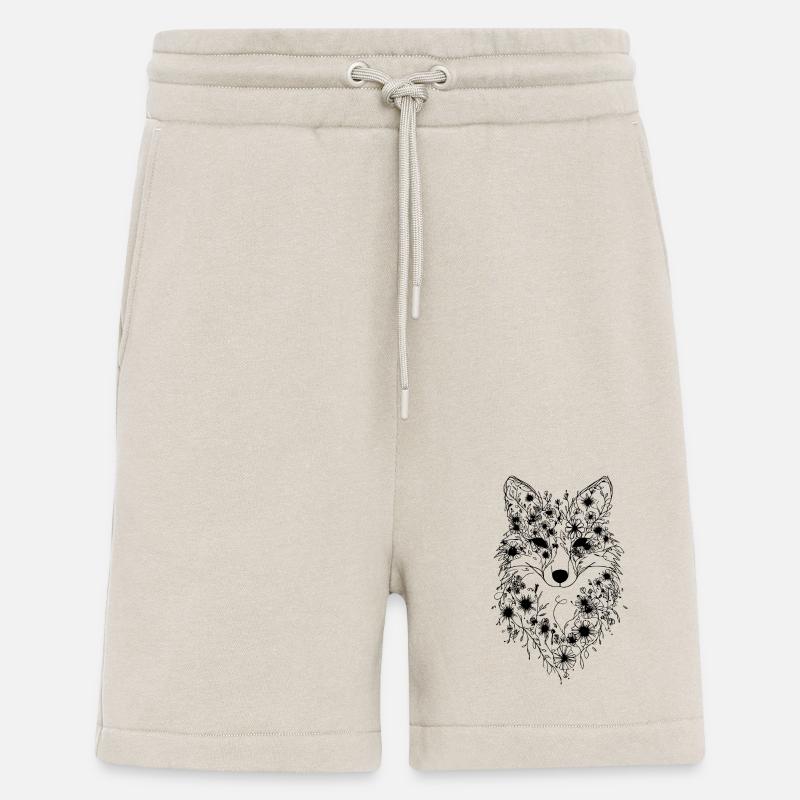 Flower Fox - Shorts - made by SPREAD - WARM CLAY