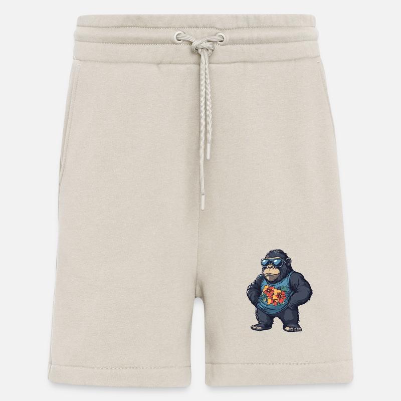 Gorilla Comic Urlaub - Shorts - made by SPREAD - WARM CLAY