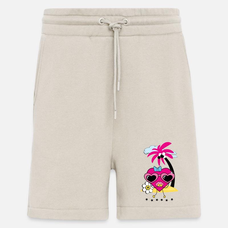 Herz auf Insel - Shorts - made by SPREAD - WARM CLAY