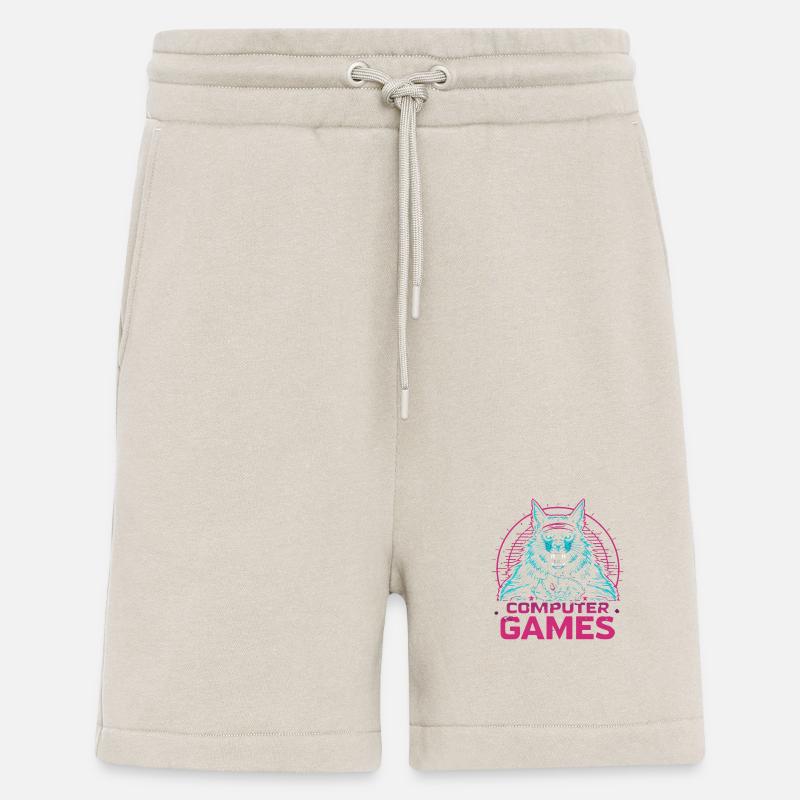 Games Logo mit Neon-Design - Shorts - made by SPREAD - WARM CLAY
