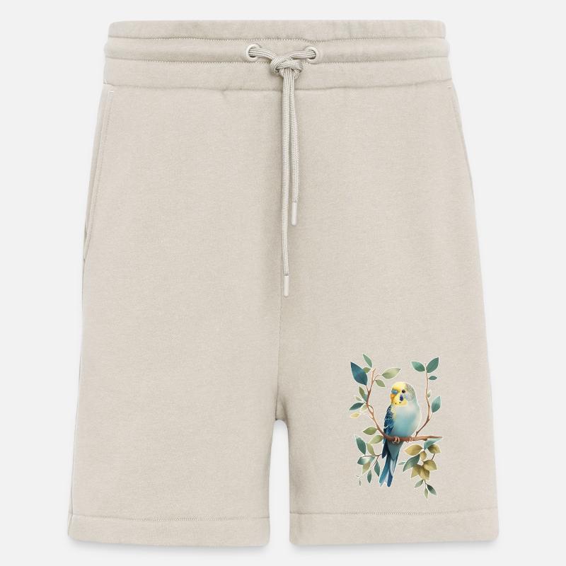 Perruche ondulée - Short bio décontracté fabriqué en UE - WARM CLAY