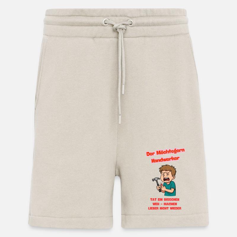 Der Möchtegern Handwerker Illustration  - Shorts - made by SPREAD - WARM CLAY