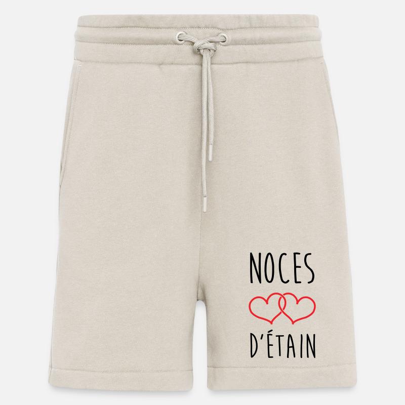 Zinnhochzeit 10 Jahre Hochzeit - Shorts - made by SPREAD - WARM CLAY