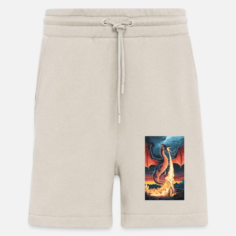 FEUERSPEIENDER DRACHE - Shorts - made by SPREAD - WARM CLAY