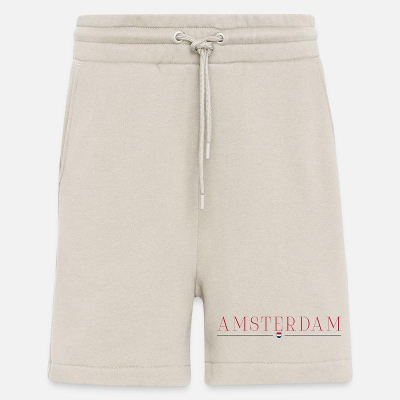 Amsterdam, Netherlands Style Design T-Shirt - Shorts - made by SPREAD - WARM CLAY
