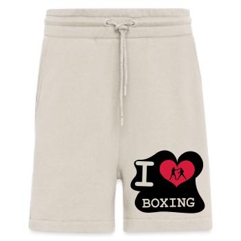 I Love Boxing - Short bio décontracté fabriqué en UE - WARM CLAY - Devant