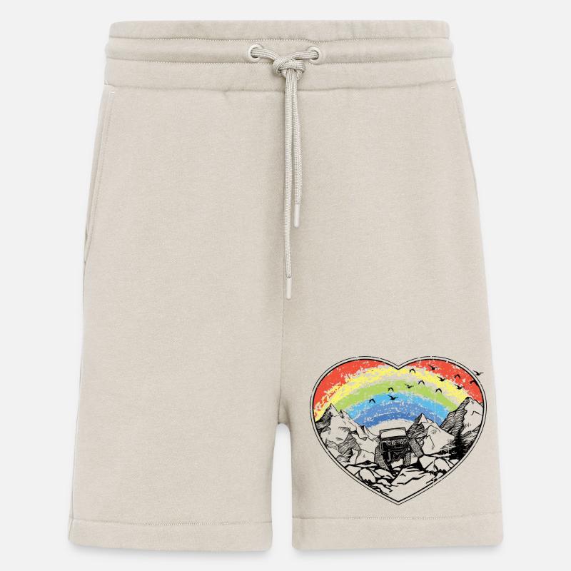 Regenbogenbogen über Bergen - Shorts - made by SPREAD - WARM CLAY