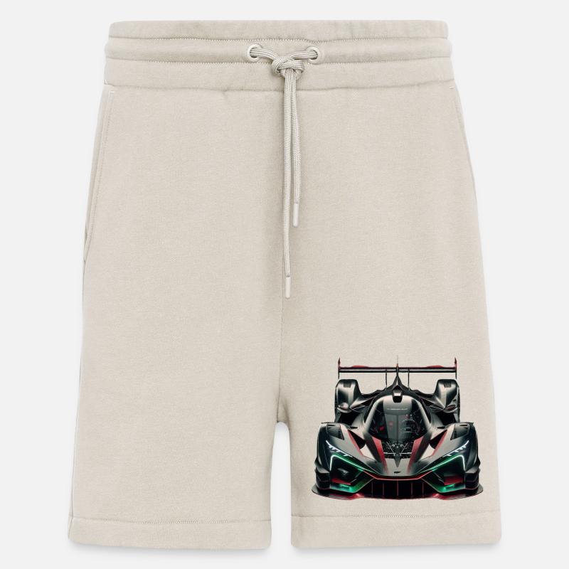 Extrem leistungsstarker, futuristischer, ultramoderner Rennwagen - Shorts - made by SPREAD - WARM CLAY