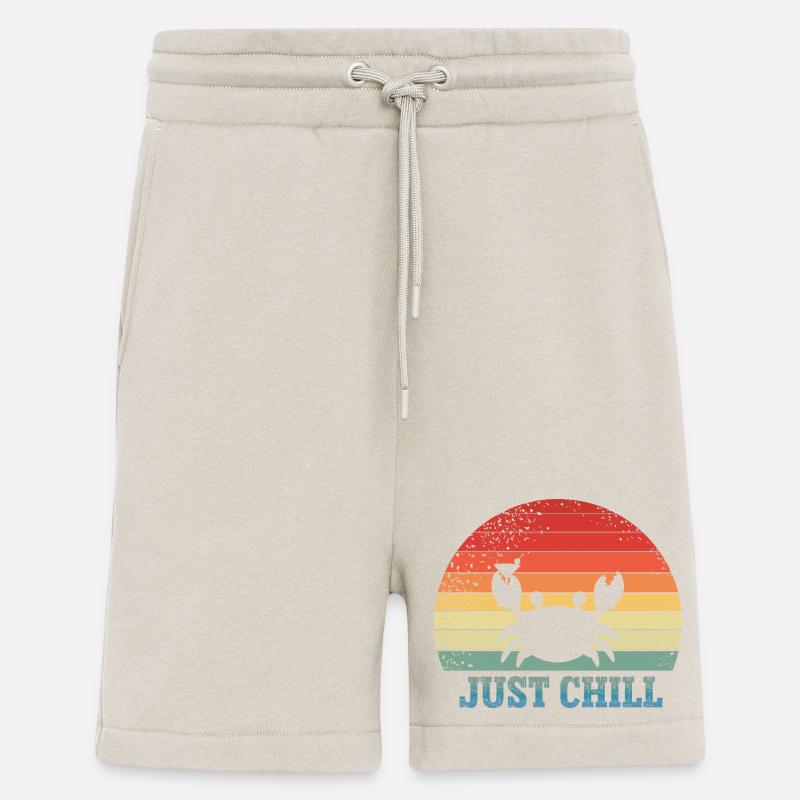 Just chill - crabe des Fêtes - Short bio décontracté fabriqué en UE - WARM CLAY