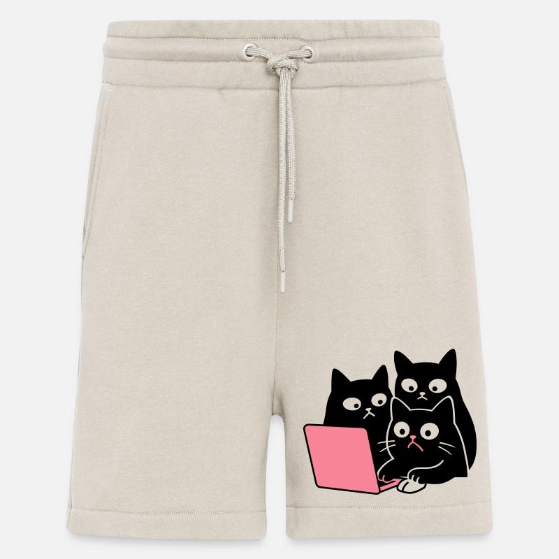 Chat mignon - Short bio décontracté fabriqué en UE - WARM CLAY