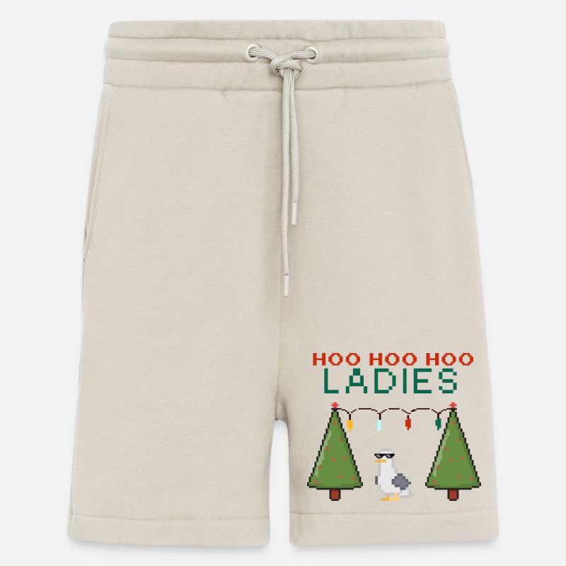 HooHooHoo Damen Pixel Weihnacht - Shorts - made by SPREAD - WARM CLAY