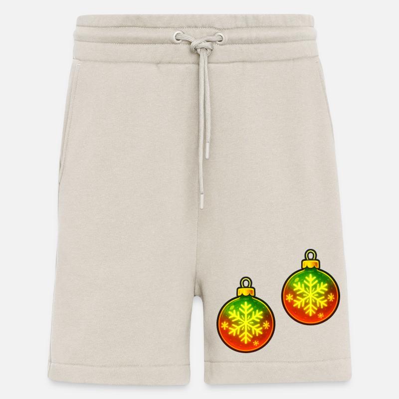 Weihnachtskugel Schneeflocke Ornament Kugel - Shorts - made by SPREAD - WARM CLAY