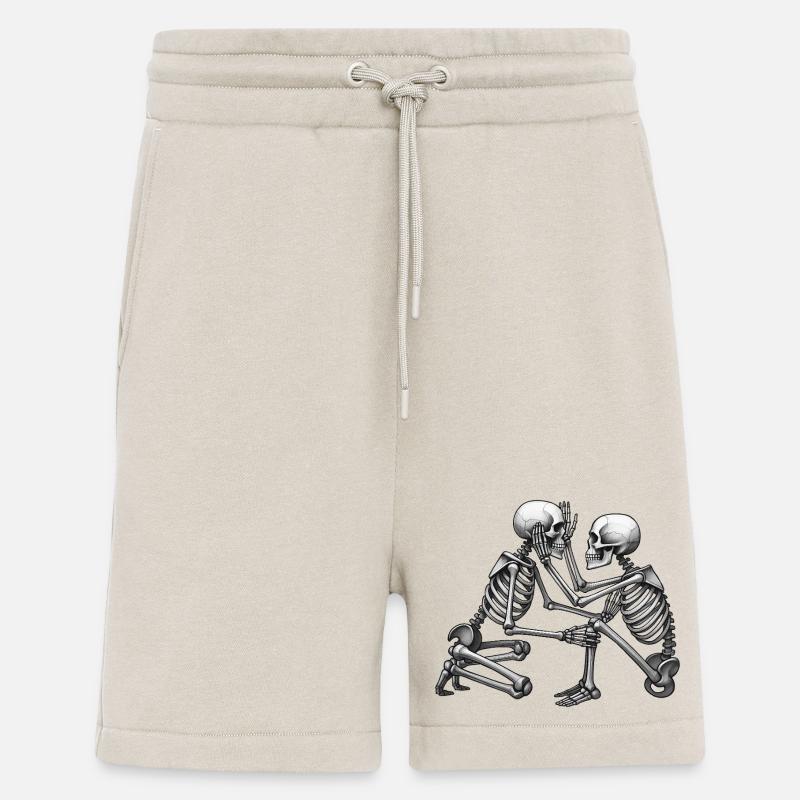 SKELETTE IN LIEBE #4 – Schwarz-Weiß - Shorts - made by SPREAD - WARM CLAY