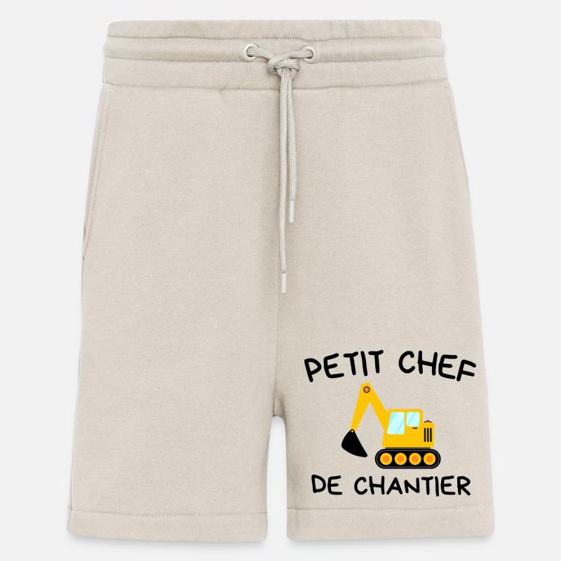 Small Construction Manager Construction Excavator - Short bio décontracté fabriqué en UE - WARM CLAY