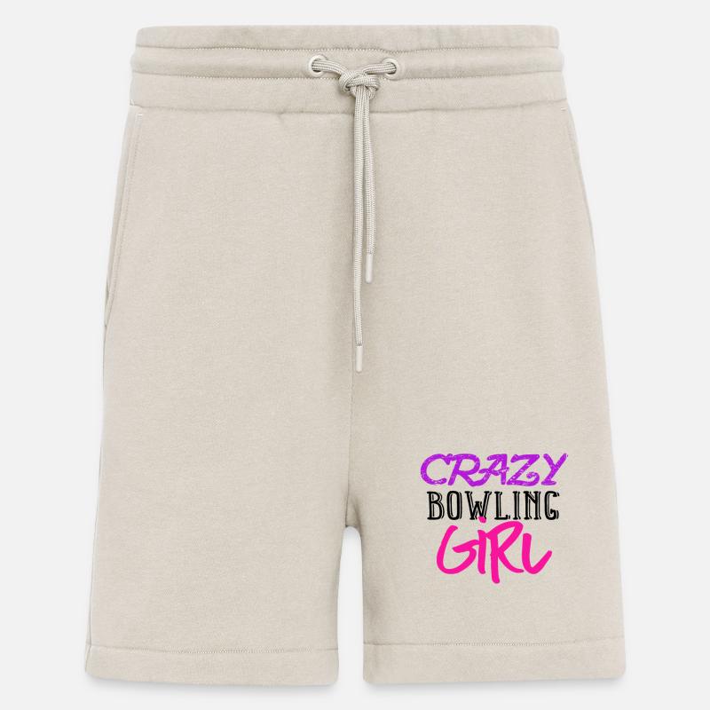 Fille de bowling folle - Short bio décontracté fabriqué en UE - WARM CLAY