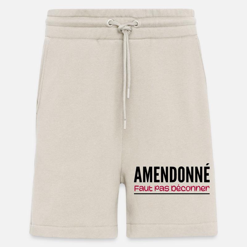 amendonné faut pas déconner - Short bio décontracté fabriqué en UE - WARM CLAY
