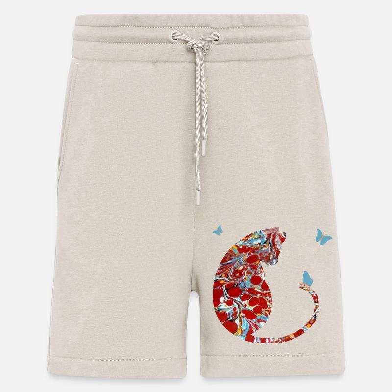 Chat avec Papillon E 251 - Short bio décontracté fabriqué en UE - WARM CLAY