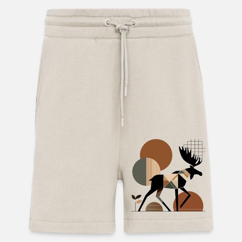 Geometric Moose - Shorts - made by SPREAD - WARM CLAY
