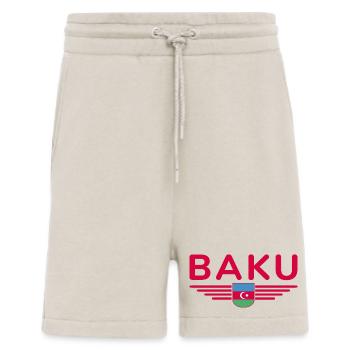 T-Shirt Bakou – Pour les fans de la capitale - Short bio décontracté fabriqué en UE - WARM CLAY - Devant
