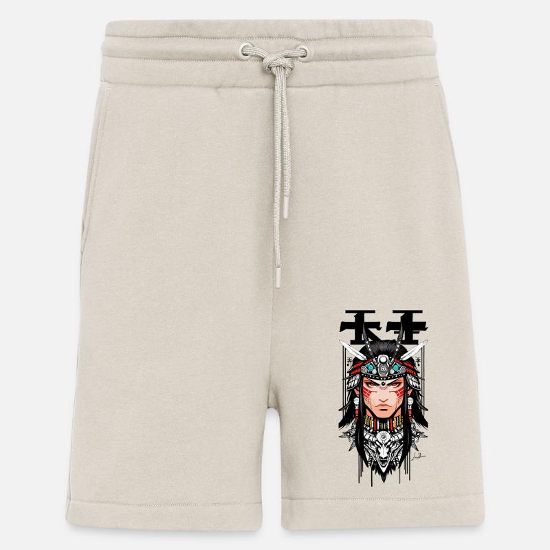 Indischer Samurai Japaner Mann - Shorts - made by SPREAD - WARM CLAY