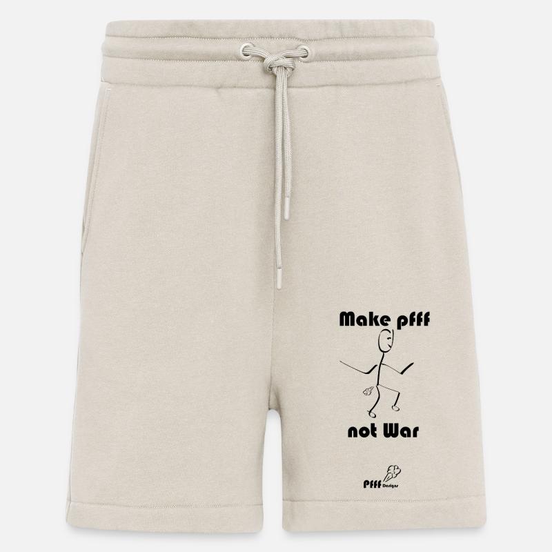 Make Pfff Not War - Shorts - made by SPREAD - WARM CLAY