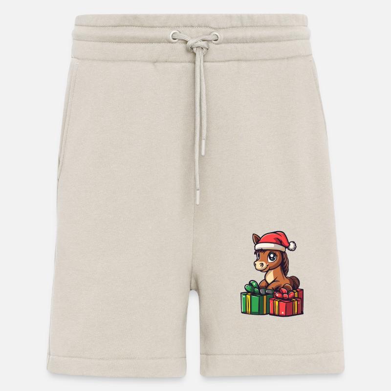 Pferd Weihnachten Comic Geschenke - Shorts - made by SPREAD - WARM CLAY