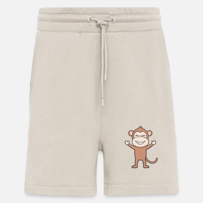 Singes singes - Short bio décontracté fabriqué en UE - WARM CLAY