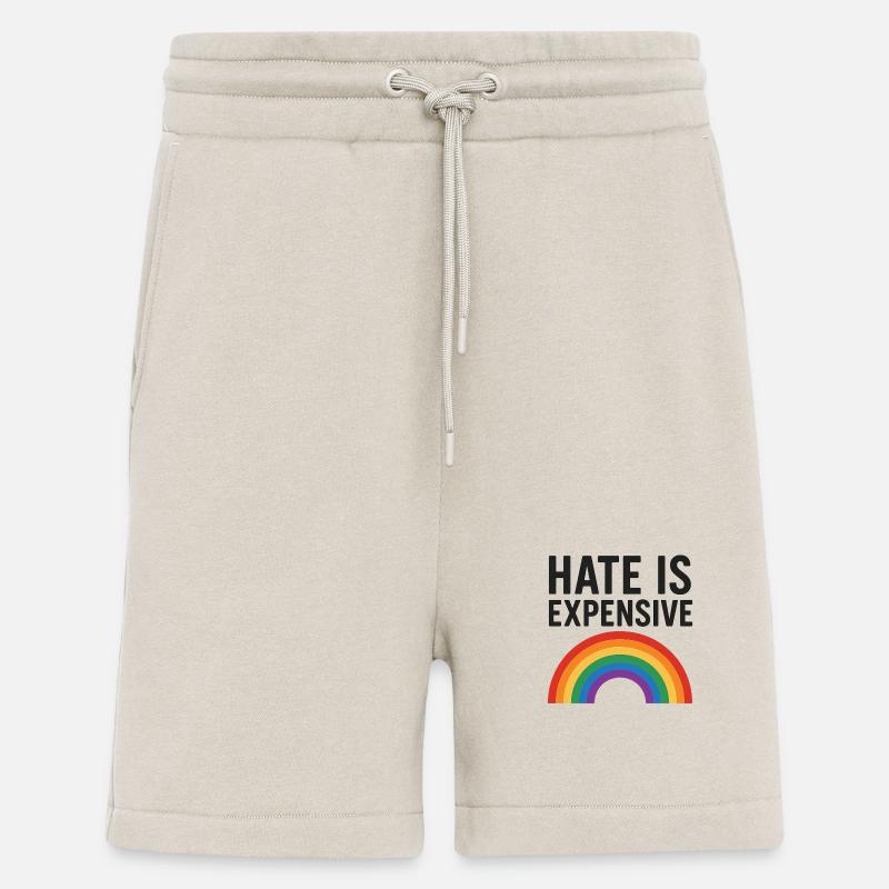 Hate Is Expensive Rainbow - Shorts - made by SPREAD - WARM CLAY
