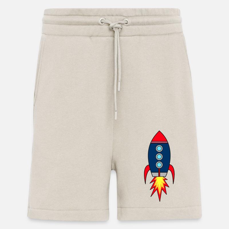 Rocketman * rocket launch - Shorts - made by SPREAD - WARM CLAY