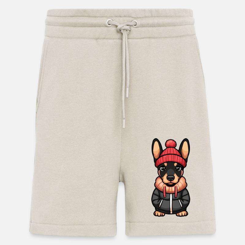 Doberman Chien Hiver - Short bio décontracté fabriqué en UE - WARM CLAY