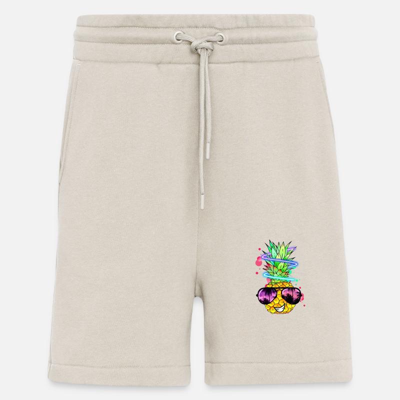 coole Ananas mit Neon Spirale - Shorts - made by SPREAD - WARM CLAY