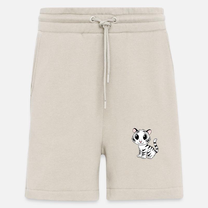 weißer Tiger - Shorts - made by SPREAD - WARM CLAY