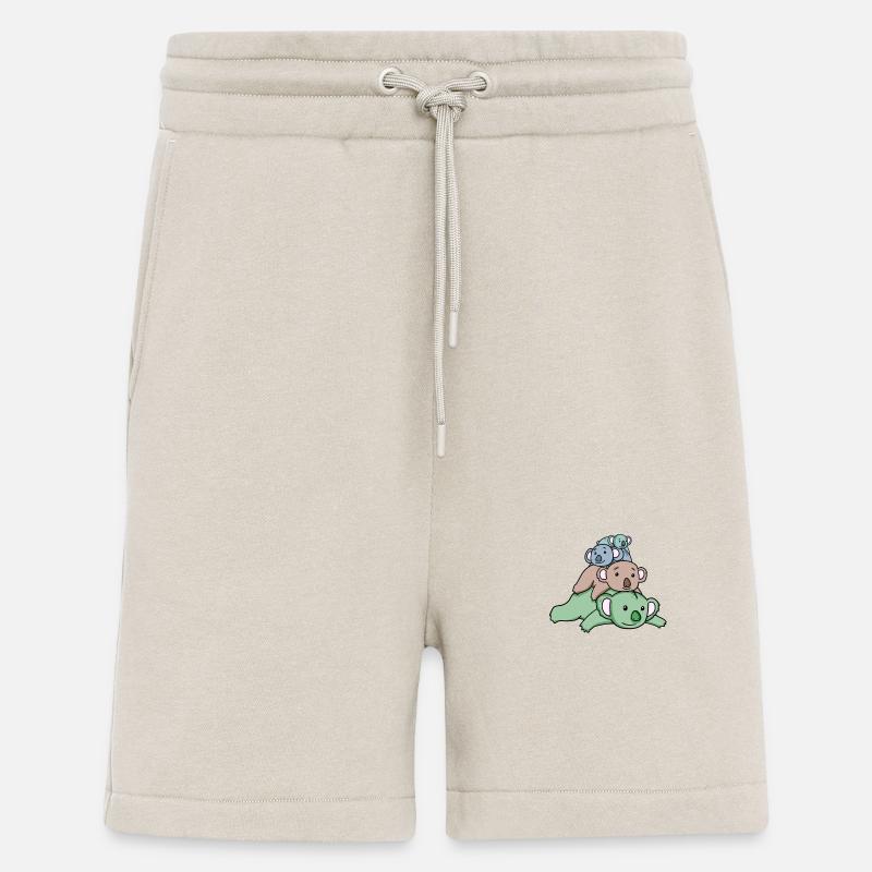 Koalas mignons - Short bio décontracté fabriqué en UE - WARM CLAY