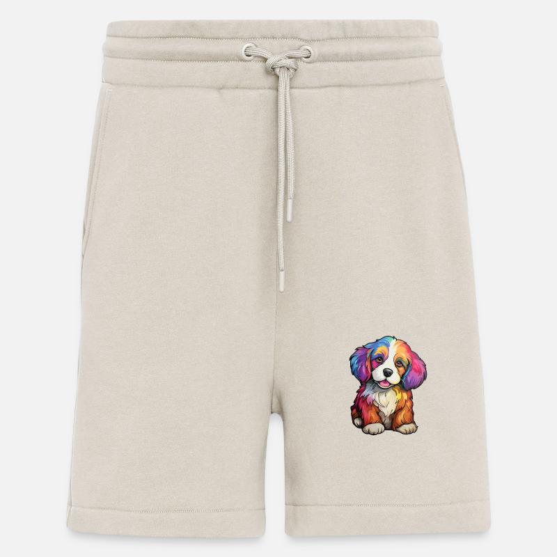 Welpe Hund Regenbogen - Shorts - made by SPREAD - WARM CLAY