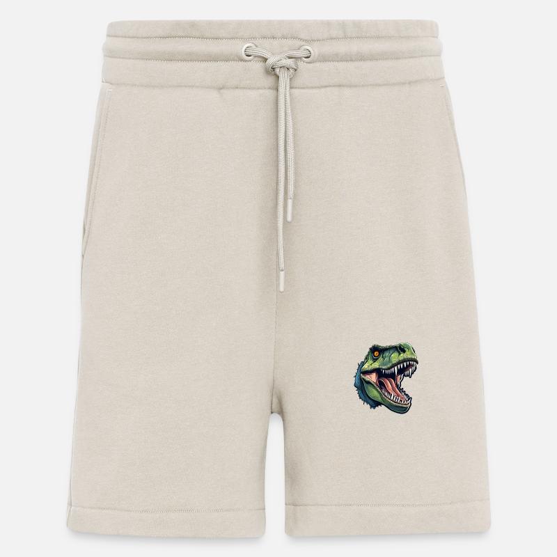 T-Rex Dino Kopf - Shorts - made by SPREAD - WARM CLAY