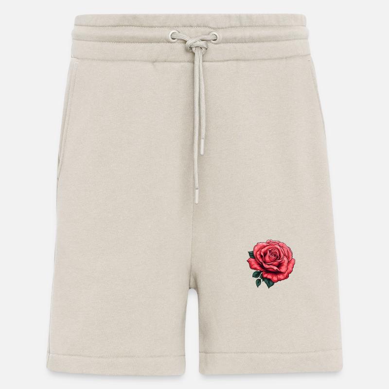 Fleur de rose - Short bio décontracté fabriqué en UE - WARM CLAY