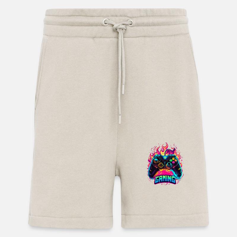 Gaming Controller Flammen Kunst - Shorts - made by SPREAD - WARM CLAY