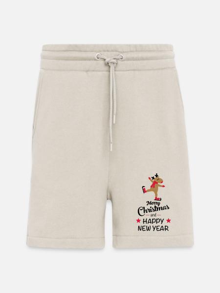 Noël drôle - Short bio décontracté fabriqué en UE - WARM CLAY