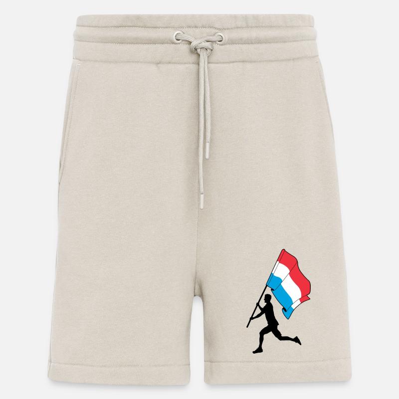 Flagge Luxemburger läuft - Shorts - made by SPREAD - WARM CLAY