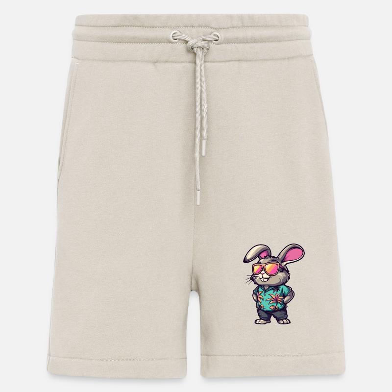 Hase Comic Urlaub - Shorts - made by SPREAD - WARM CLAY