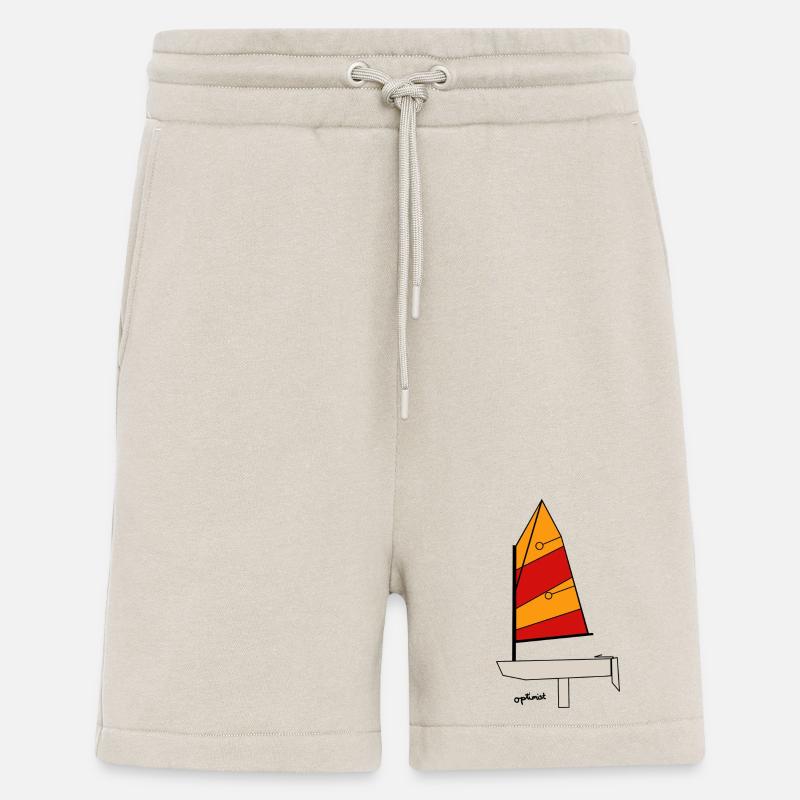 Voilier Optimist - Short bio décontracté fabriqué en UE - WARM CLAY
