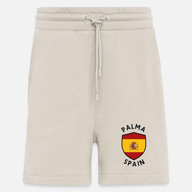 Drapeau du Bouclier d’Espagne de Palma - Short bio décontracté fabriqué en UE - WARM CLAY