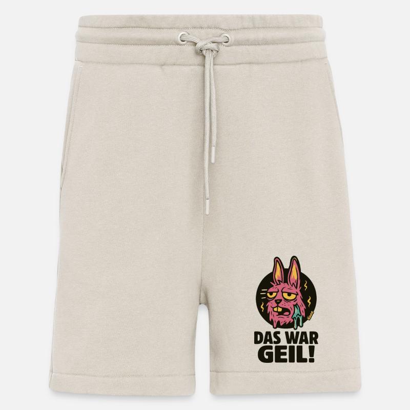 Pinker Hase Graffiti: Das War Geil - Shorts - made by SPREAD - WARM CLAY