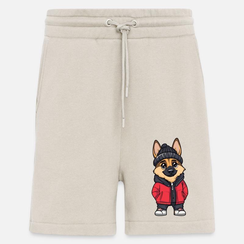 Schäferhund Hund Winter - Shorts - made by SPREAD - WARM CLAY