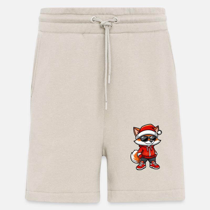 Fox Christmas Cool X-Mas - Shorts - made by SPREAD - WARM CLAY